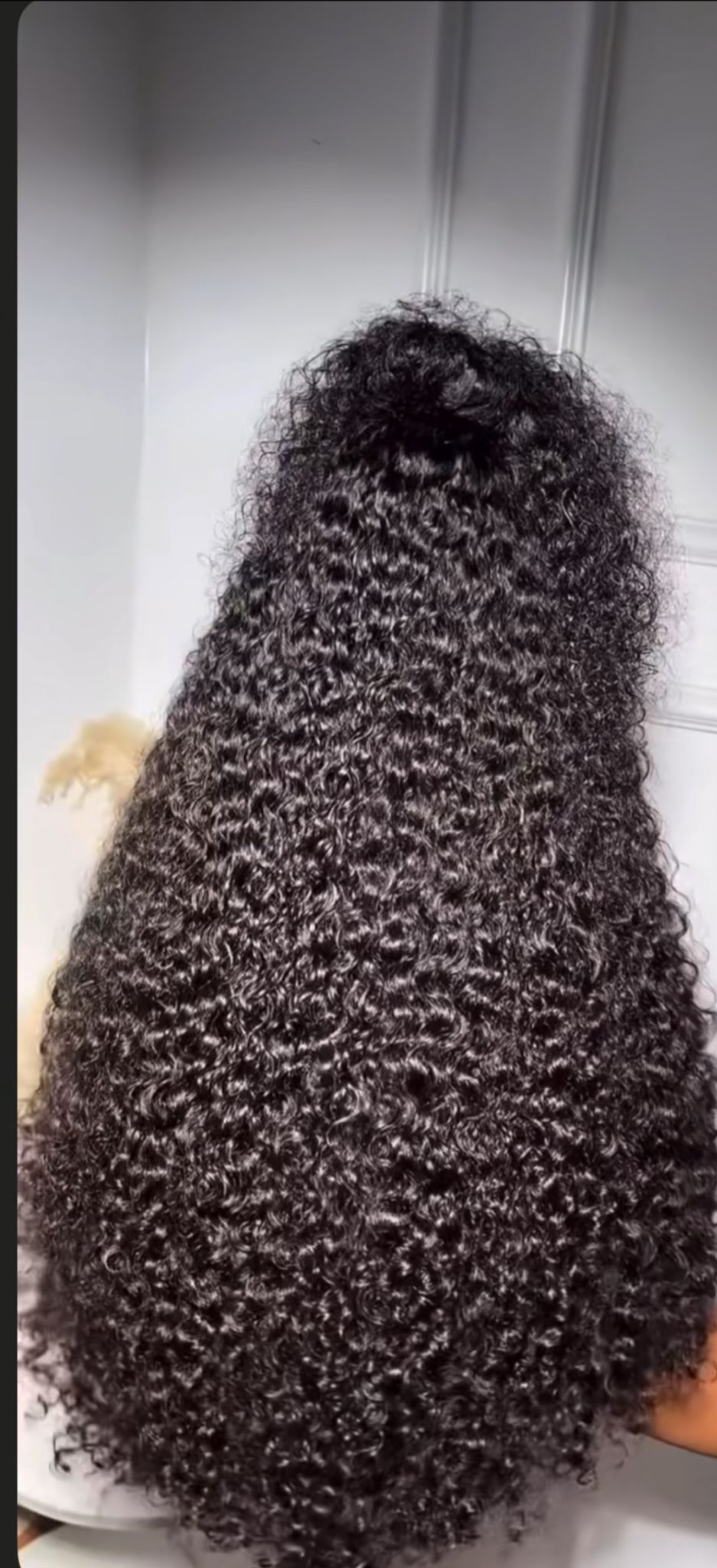 HD Lace Wig – Deep Curly Human Hair – Natural Black | Full Volume