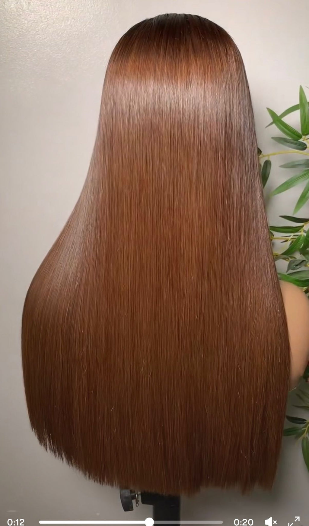 HD Lace Wig – Straight Human Hair – Brown Color | Sleek Finish