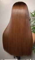 HD Lace Wig – Straight Human Hair – Brown Color | Sleek Finish